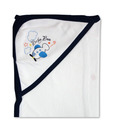 Baby Boo Wrapping Sheet White & Blue