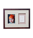 Baby Memory Prints Wall Frame - Mahogany