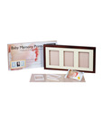 Baby Memory Prints Baby Trio Frame - Mahogany