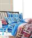Skipper Capsule Pattern Double Bed Sheet Set