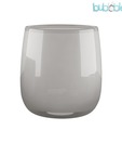 Plumeria  Glossy White Waste Basket