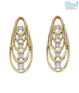 Bling Attractive Oval Shape American Diamond Earrings