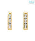 Bling Straight Line American Diamond Earrings