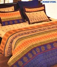 Bombay Dyeing Ethnic Design Multi-Coloured Bed Sheet