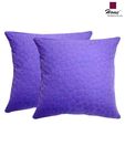 Home Set Of 2 Matelasse Purple Cushion Covers