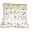 MeSleep White &Brown Embroidered Cushion Cover