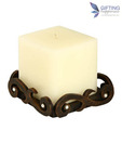 Gifting Happiness  Designer Brown T-lite Holder
