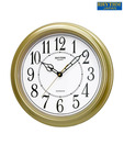 Rhythm Golden & White Wall Clock