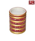 Craft N Craft Floral Pattern Marble Pen Stand