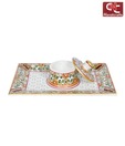 Craft N Craft Floral & Jali Design Tray Set