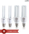 LightO Two 15W & Two 20W CFLs Combo- U Shape