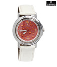 Calvino White Strap Watch