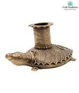 Craft Traditions Dhokra Tortoise Candle Stand