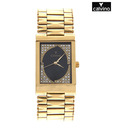 Calvino Black Studded Dial Watch