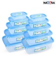 Nayasa 2 Sets of 5 Air Tight Containers- Blue