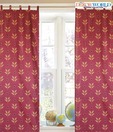 Dekor World Maroon and Mustard Enticing Curtain