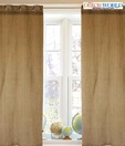 Dekor World Pristine Beige and White Curtain