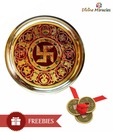 Divine Miracles Swastik Pooja Thali With Meenakari Work
