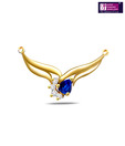 Surat Diamond Scintillating Sapphire Pendant