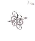 Silvera Stunning Sterling Silver CZ Ring