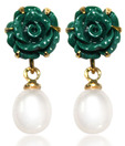 OPS. Magnificent Glossy Pearl Earrings DSNER11