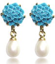 OPS. Modish Pearl Earrings DSNER15