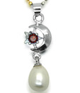 OPS. Mirror Like Pearl Pendant DSNP29-C