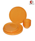 Crown Craft Plain Orange Dinner Set - 18 Pcs