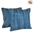 Home Kraft Rib Blue Cushion Cover Set