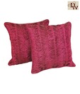 Home Kraft Rib Pink Cushion Cover Set