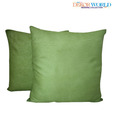 Dekor World Crushed Green Cushion Cover Set