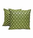Dekor World Green Cushion Cover Set