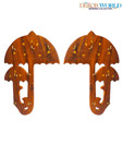 Dekor World Umbrella Key Holder Set - 2 Pcs