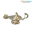 Dekor World Brass Oil Lamp Showpiece