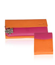 Butterflies Orange Pink Wallet & Clutch Combo