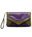 Peperone Olive and Purple Clutch