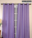 Deco Window Purple Self Design Curtain
