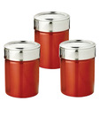 Devisons Red Canister Set - 3 Pcs