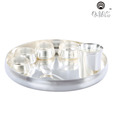 Ojas Silver Plated Stainless Steel Dinner Set- 7 pcs