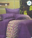 Zyne Elenaor Purple Double Bed Sheet Set