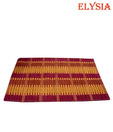 Elysia Cotton Maroon and Mustard Door Mat
