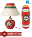 ExclusiveLane Matki Lamp & Long Vase Combo