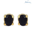 Johareez Gorgeous Genuine Sapphire Gold Plated Studs