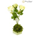 Flowers Boutique Contemporary White Roses With A Vase