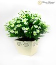Flowers Boutique Modern and Contemporary White Silky Flower Arrangement