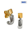 Facetz Chic 2 Tone Finish Diamond Earrings