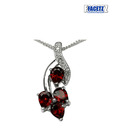 Facetz Magnificent Diamond & Garnet Pendant