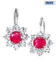 Facetz Gracious Diamond & Ruby Earrings