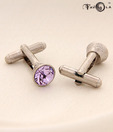 Favola Striking Violet Crystal Cufflinks