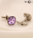 Favola Dazzling Purple Crystal Cufflinks